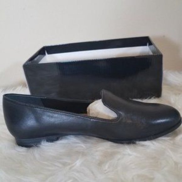 NWB Alfani black flats leather shoes size 7.5 - Picture 5 of 7